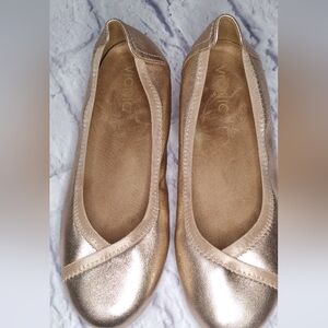 Size 9 Vionic Gold Ballet Slipper style shoe